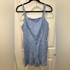 Blue and white romper from Old Navy